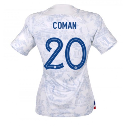 Dámy Fotbalový dres Francie Kingsley Coman #20 MS 2022 Venkovní Krátký Rukáv